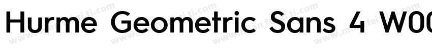 Hurme Geometric Sans 4 W00 SmBd字体转换